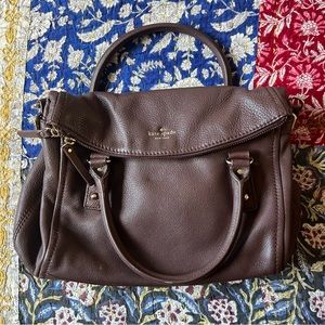 KATE SPADE ♠️ Brown Leather Slouchy Hobo Bag